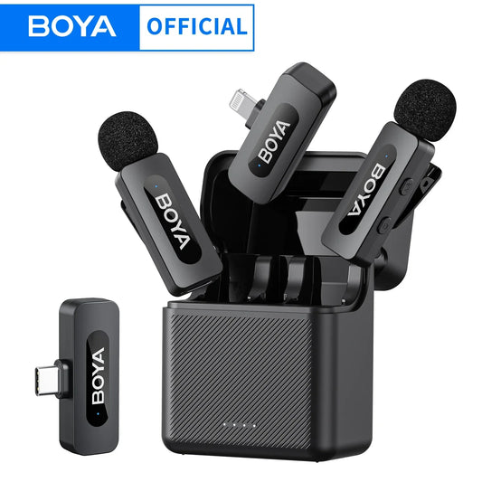 Micrófono de solapa inalámbrico BOYA BY-V3